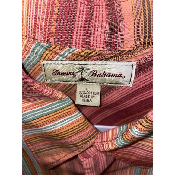 Tommy Bahama Men’s Dress Shirt Sz Large Multicolor Party Going Out Beach Comfort - Picture 2 of 12